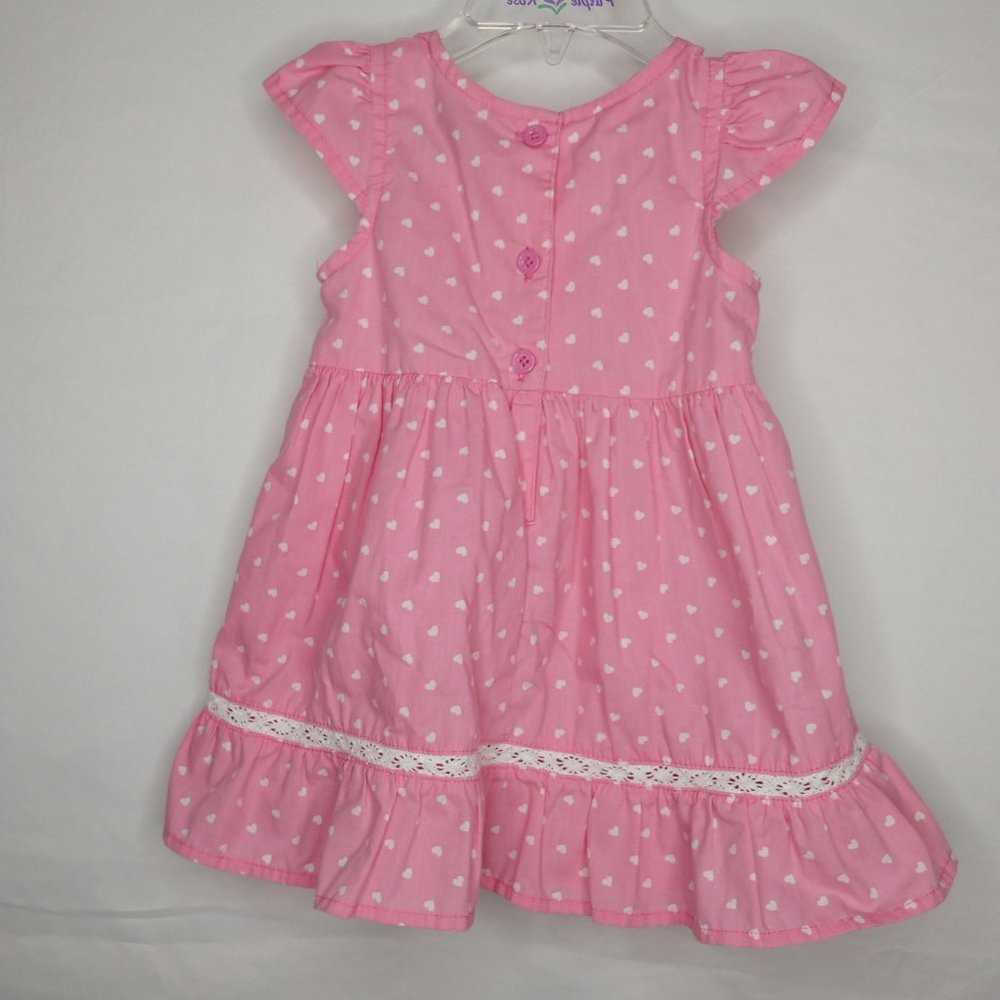 Pink/ dress/hearts/stripes